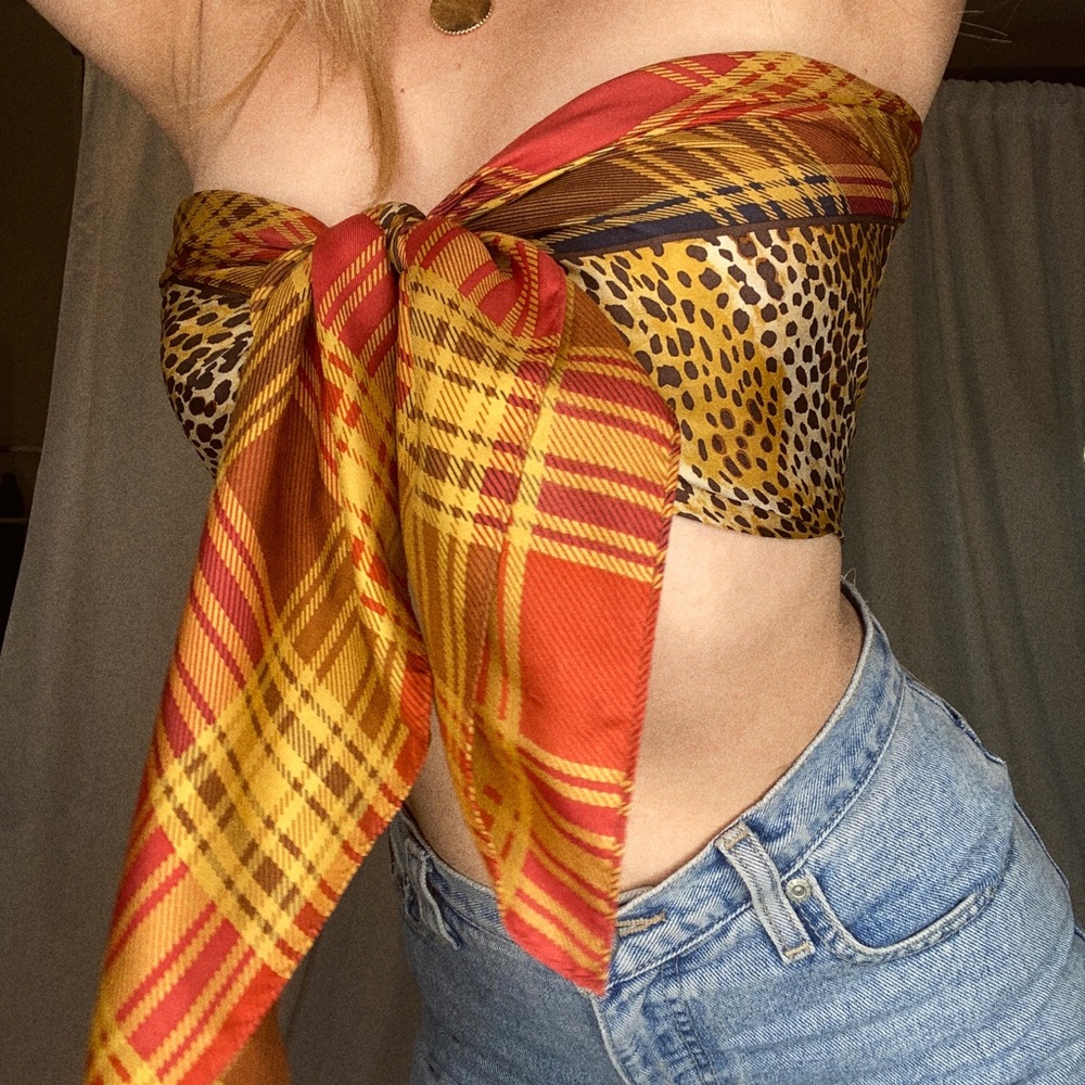 100% silk scarf